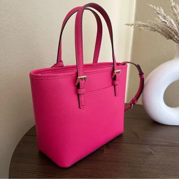 Michael Kors jet set travel xsmall carryall tote crossbody bag - Picture 6 of 12